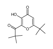 6-t-butyl-3-hydroxy-2-pivaloyl-4-pyrone Structure