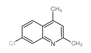 7-氯-2,4-二甲基喹啉结构式