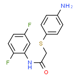 2-[(4-Aminophenyl)sulfanyl]-N-(2,5-difluorophenyl)acetamide structure