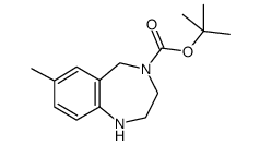 4-Boc-7-甲基-2,3,4,5-四氢-1H-苯并[e][1,4]二氮杂革结构式