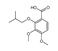 Benzoic acid, 2-isobutoxy-3,4-dimethoxy- Structure