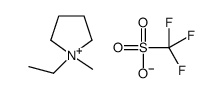 1-Ethyl-1-methylpyrrolidinium trifluoromethanesulfonate Structure