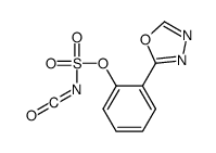 [2-(1,3,4-oxadiazol-2-yl)phenyl] N-(oxomethylidene)sulfamate Structure