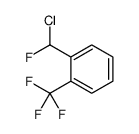 1-[chloro(fluoro)methyl]-2-(trifluoromethyl)benzene Structure