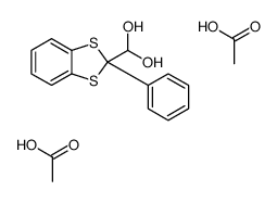 acetic acid,(2-phenyl-1,3-benzodithiol-2-yl)methanediol结构式
