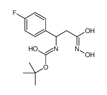 3-(Boc-氨基)-3-(4-氟苯基)-n-羟基丙酰胺结构式