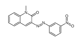 1-methyl-3-[(3-nitrophenyl)diazenyl]quinolin-2-one Structure
