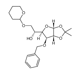 (1R)-1-[(3aR,5R,6S,6aR)-6-(benzyloxy)-2,2-dimethylperhydrofuro[2,3-d][1,3]dioxol-5-yl]-2-(tetrahydro-2H-2-pyranyloxy)ethan-1-ol Structure