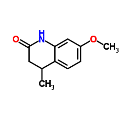 7-Methoxy-4-methyl-3,4-dihydro-2(1H)-quinolinone结构式