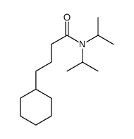 4-cyclohexyl-N,N-di(propan-2-yl)butanamide结构式