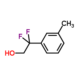 2,2-Difluoro-2-(3-methylphenyl)ethanol结构式