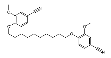4-[10-(4-cyano-2-methoxyphenoxy)decoxy]-3-methoxybenzonitrile Structure