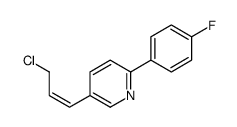 5-(3-chloroprop-1-enyl)-2-(4-fluorophenyl)pyridine Structure