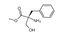 α-benzylserine methyl ester结构式