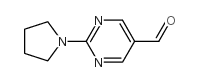 2-(PYRROLIDIN-1-YL)PYRIMIDINE-5-CARBALDEHYDE Structure