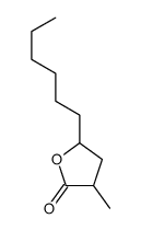 5-hexyldihydromethylfuran-2(3H)-one Structure