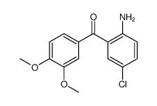 2-amino-5-chloro-3',4'-dimethoxybenzophenone结构式