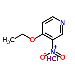 4-乙氧基-3-硝基吡啶盐酸盐结构式