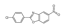 2-(4-氯苯基)-5-硝基苯并噁唑结构式