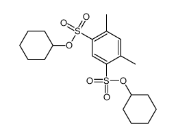 dicyclohexyl 4,6-dimethylbenzene-1,3-disulfonate结构式