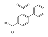 [1,1'-Biphenyl]-4-carboxylic acid, 2-nitro结构式