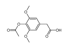 (4-acetoxy-3,5-dimethoxy-phenyl)-acetic acid结构式
