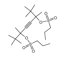 Propane-1-sulfonic acid 1-tert-butyl-1,4,5,5-tetramethyl-4-(propane-1-sulfonyloxy)-hex-2-ynyl ester结构式