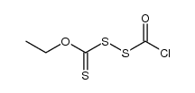 [ethoxy(thiocarbonyl)](chlorocarbonyl)disulfane Structure
