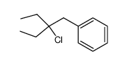 (2-ethyl-2-chloro-butyl)-benzene结构式