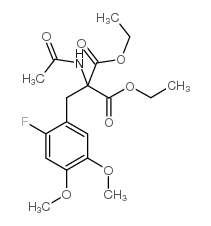 diethyl-2-acetylamino-2-(2''-fluoro-4'',5''-dimethoxybenzyl)-1,3-propanediate Structure
