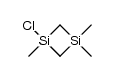 1-chloro-1,3,3-trimethyl-1,3-disilacyclobutane结构式