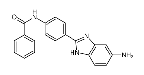 N-[4-(6-氨基-1H-苯并咪唑-2-基)苯基]苯甲酰胺结构式