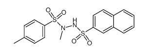 N'-(2-naphthalenesulfonyl)-N-methyl-N-(p-toluenesulfonyl)hydrazine结构式