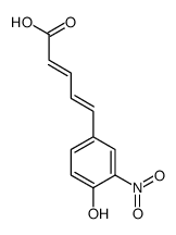 5-(4-hydroxy-3-nitrophenyl)penta-2,4-dienoic acid Structure