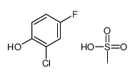 2-chloro-4-fluorophenol,methanesulfonic acid结构式