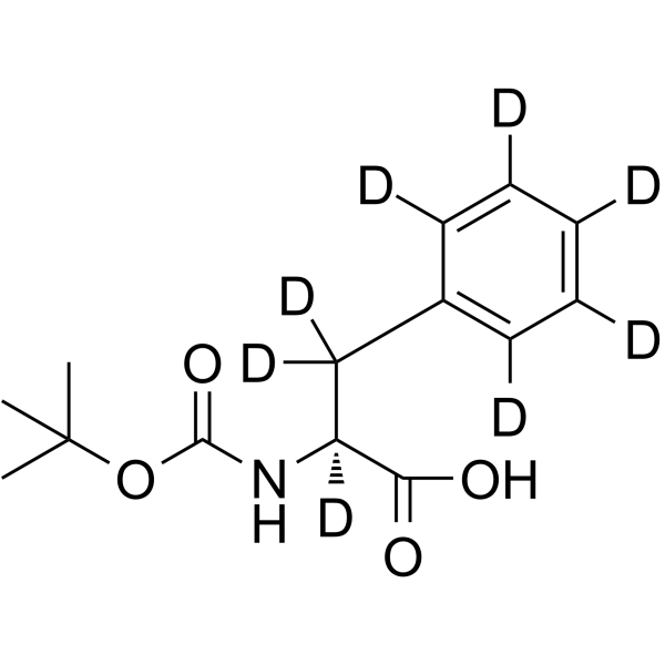BOC-L-phenylalanine-d8 Structure