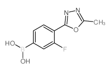 (3-Fluoro-4-(5-methyl-1,3,4-oxadiazol-2-yl)phenyl)boronic acid结构式