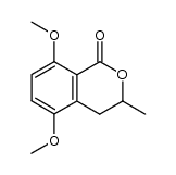 3,4-dihydro-5,8-dimethoxy-3-methylisocoumarin结构式