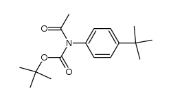 tert-butyl acetyl(4-(tert-butyl)phenyl)carbamate结构式