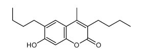 3,6-dibutyl-7-hydroxy-4-methylchromen-2-one Structure