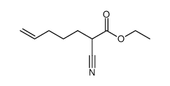 ethyl 2-cyanohept-6-enoate结构式