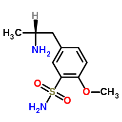 R-(-)-5-(2-氨基丙基)-2-甲氧基苯磺酰胺结构式