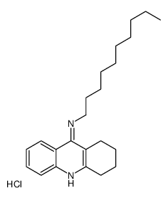 N-decyl-1,2,3,4-tetrahydroacridin-9-amine,hydrochloride结构式