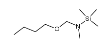 N-(butoxymethyl)-N,1,1,1-tetramethylsilanamine结构式