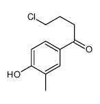 4-chloro-1-(4-hydroxy-3-methylphenyl)butan-1-one结构式