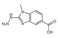 1H-Benzimidazole-5-carboxylicacid,2-hydrazino-1-methyl-(9CI) Structure
