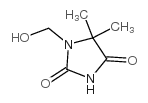 1-(Hydroxymethyl)-5,5-dimethylhydantoin structure