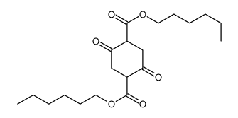 dihexyl 2,5-dioxocyclohexane-1,4-dicarboxylate结构式