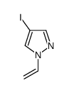 4-碘-1-乙烯基-1H-吡唑结构式