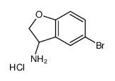 5-Bromo-2,3-dihydrobenzofuran-3-amine hydrochloride Structure